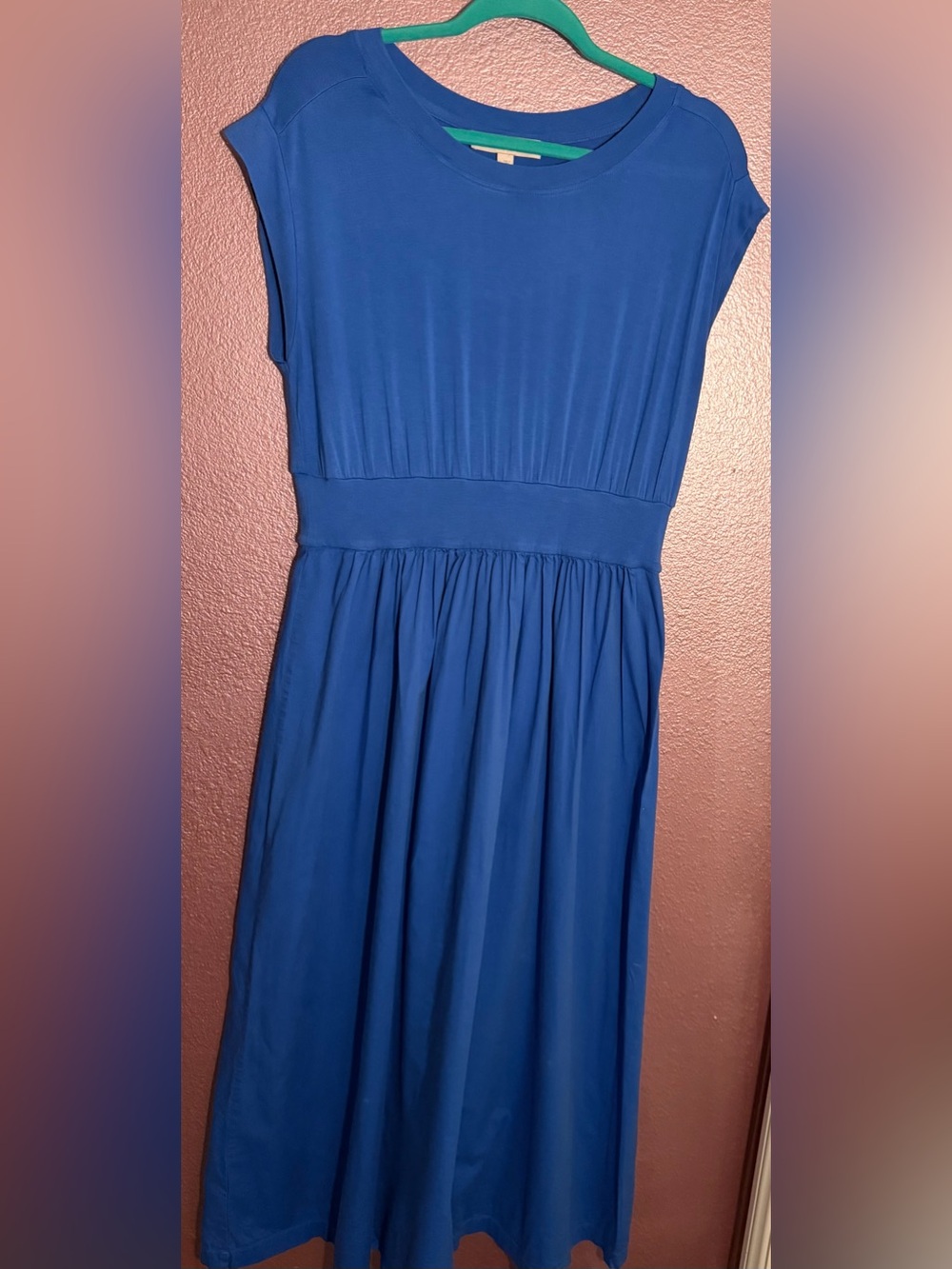 LOFT Royal Blue Maxi Dress with Defined Waist